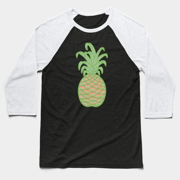 Good Luck Pineapple - UnBlink Studio by Jackie Tahara Baseball T-Shirt by UnBlink Studio by Jackie Tahara